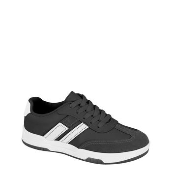 Tenis-Casual-Preto-e-Branco-Kids-Cadarco-|-Molekinhoq-Tamanho--27---Cor--PRETO-0